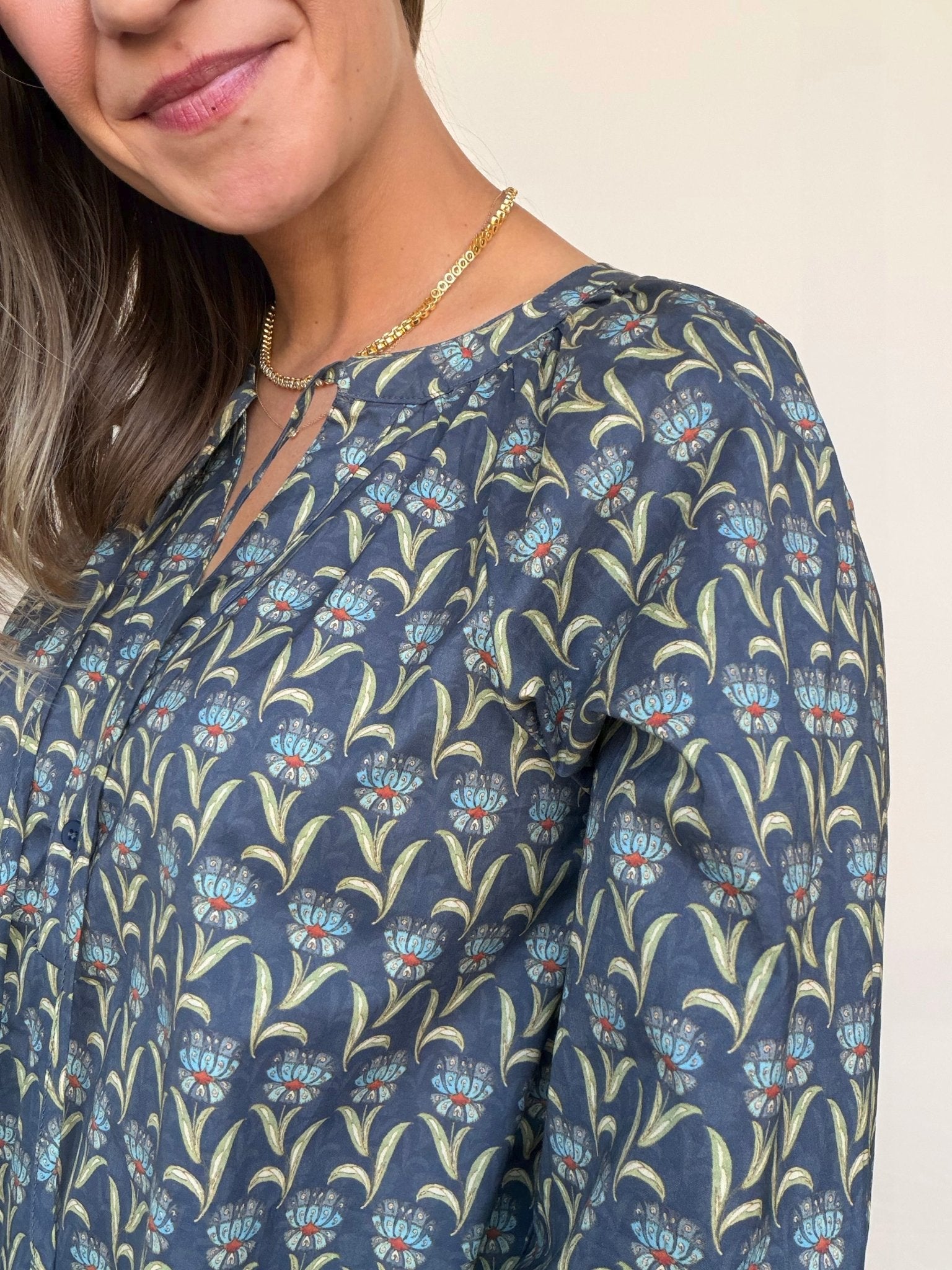 Twilight Bloom Blouse - Elle Maxine