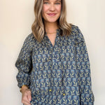 Twilight Bloom Blouse - Elle Maxine