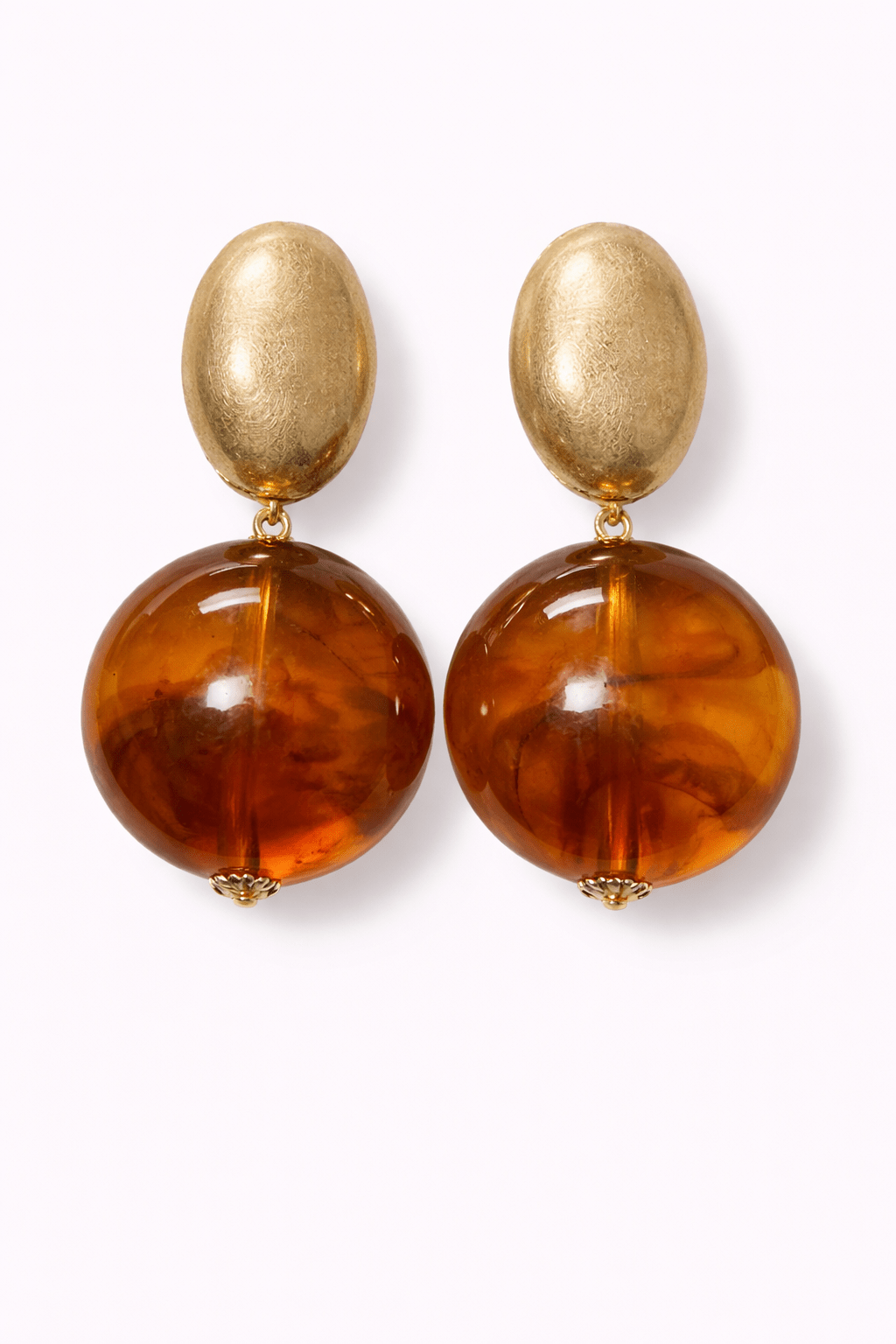 Two - Tone Resin Drop Earrings - Elle Maxine