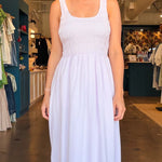 Tyler Smocked Midi Dress - Elle Maxine