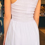 Tyler Smocked Midi Dress - Elle Maxine