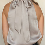 Ulla Satin Halter Top - Elle Maxine