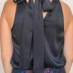 Ulla Satin Halter Top - Elle Maxine