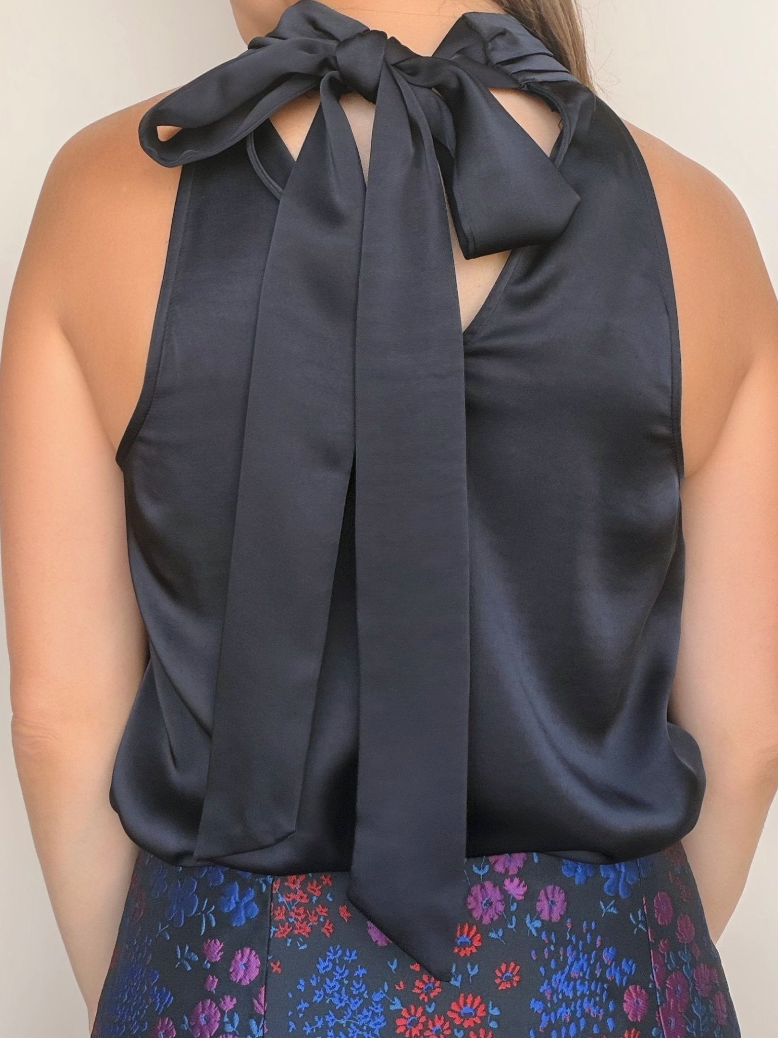 Ulla Satin Halter Top - Elle Maxine