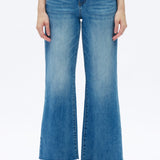 Mid Rise Wide Leg Jeans