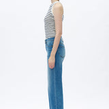 Mid Rise Wide Leg Jeans