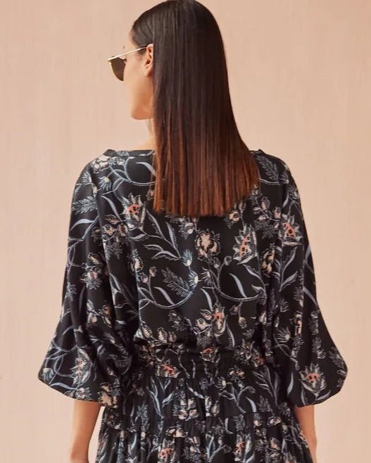 Verde Blouse - Sofi Midnight - Elle Maxine