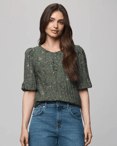 Versailles Floral Blouse - Elle Maxine