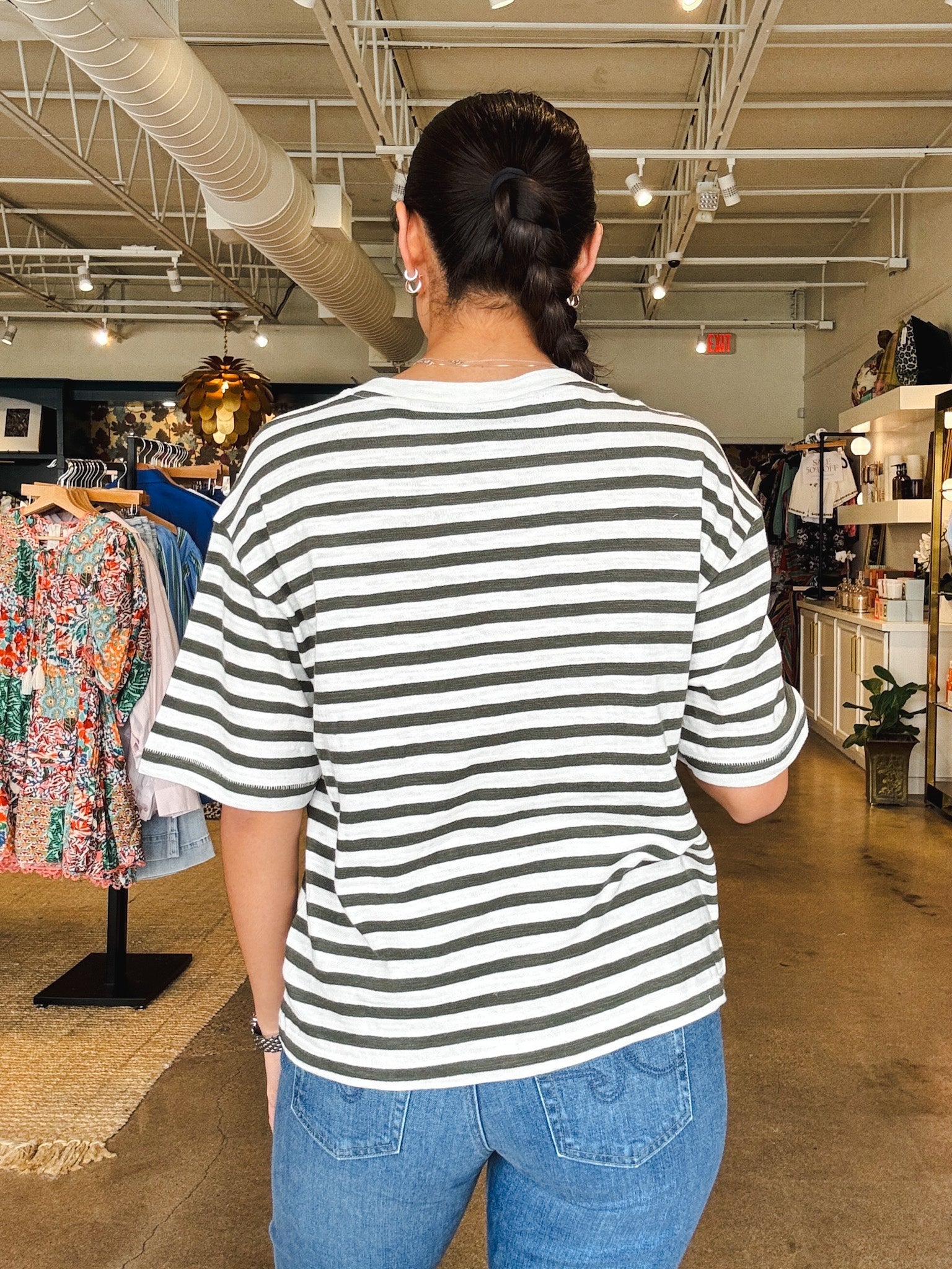 Vintage Tee - Brookline Stripe - Elle Maxine