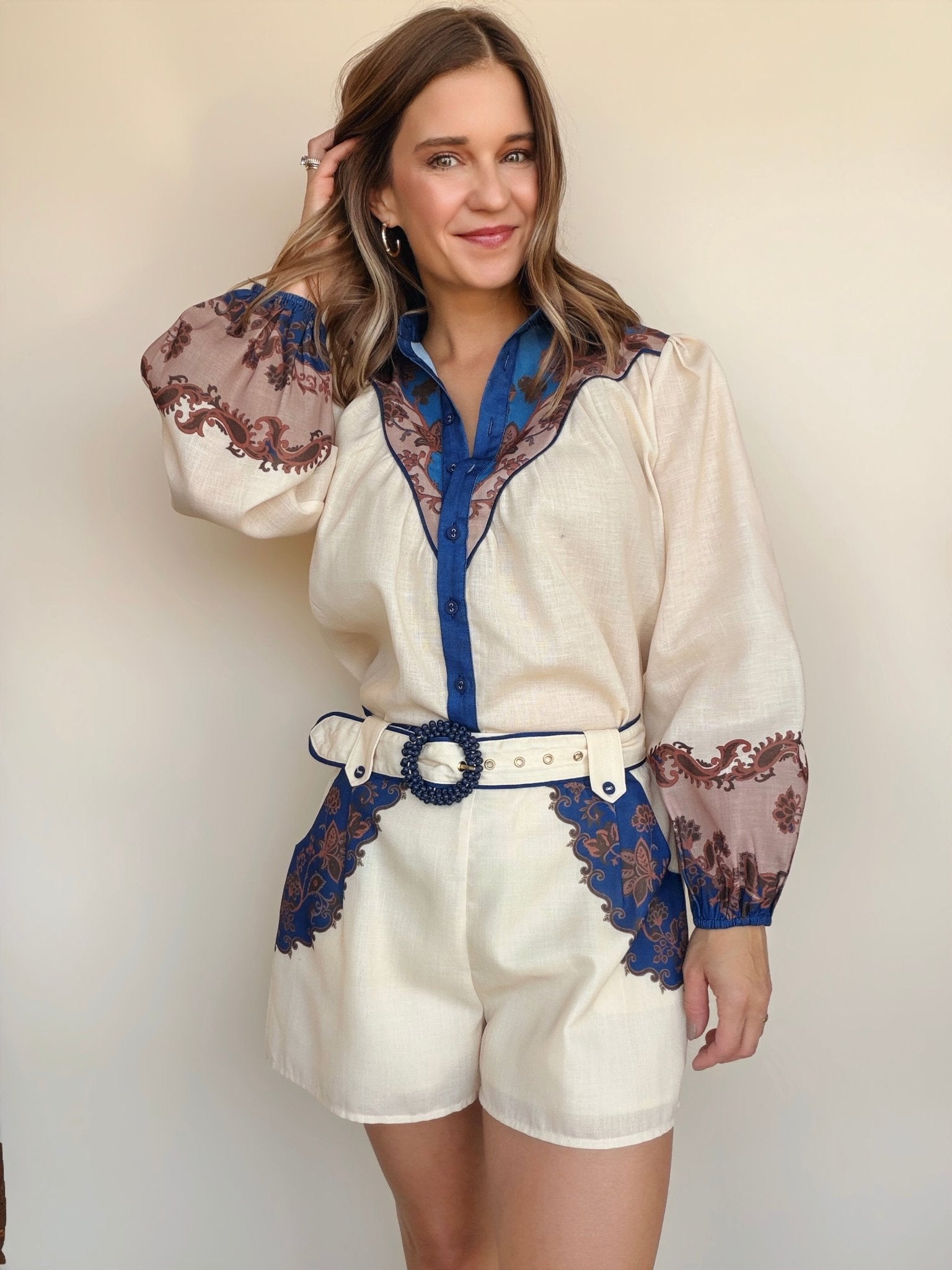 Viola Belted Shorts - Elle Maxine
