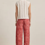 Washed Bandana Wide Leg Pants - Elle Maxine