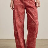 Washed Bandana Wide Leg Pants - Elle Maxine