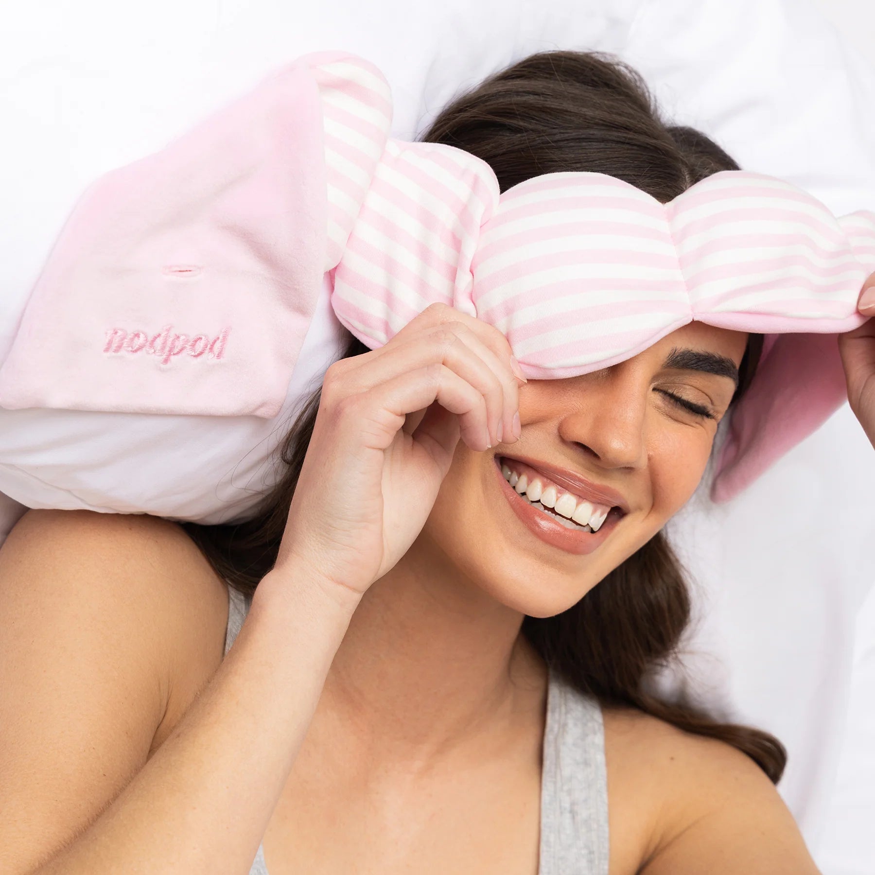 Weighted Sleep Mask- Cabana Stripe - Elle Maxine