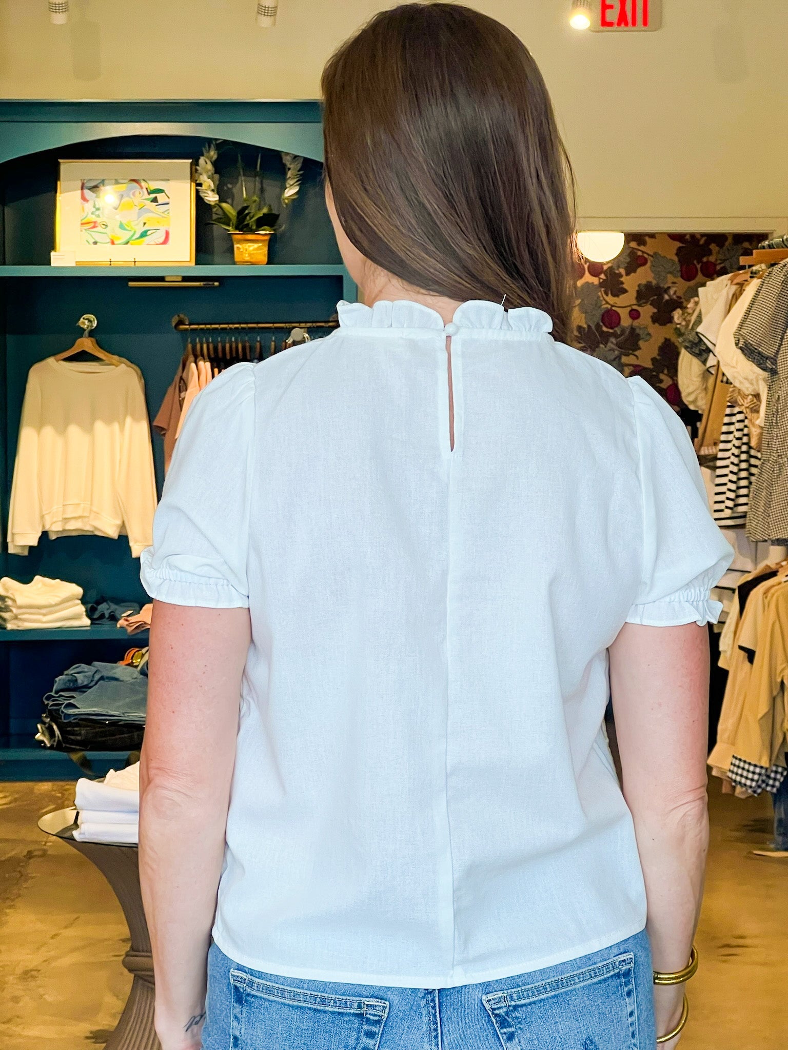 Whitney Embroidered Blouse - Elle Maxine