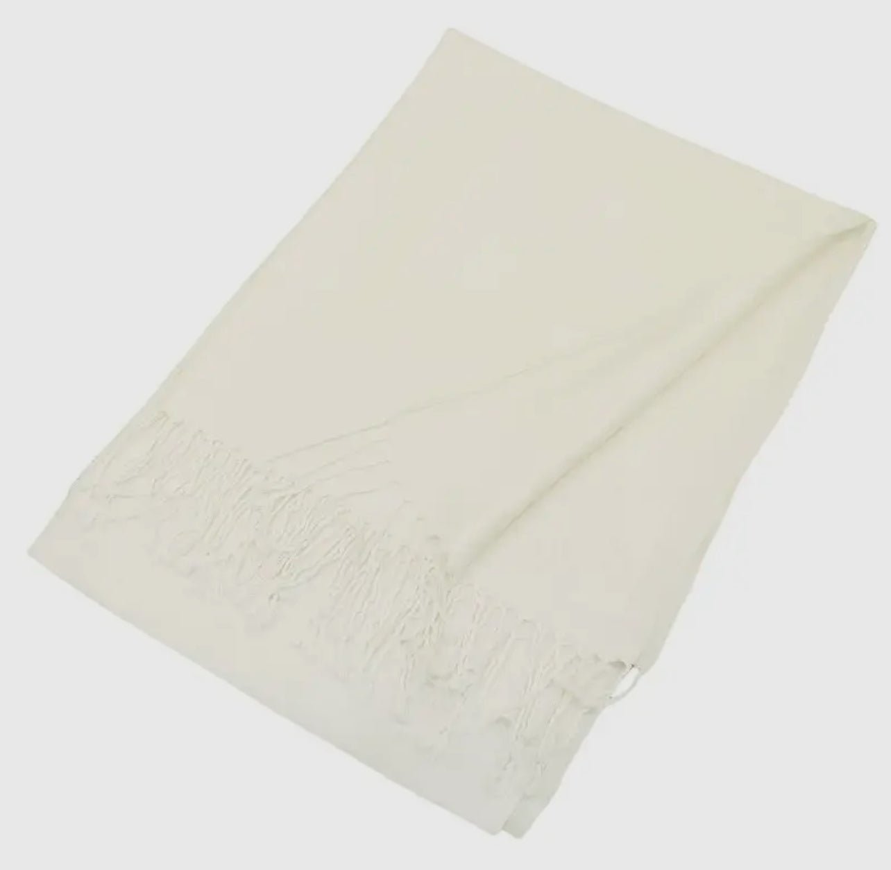 Winnie Pashmina Wrap - Ivory - Elle Maxine