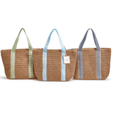 Woven Stripe Thermal Tote - Elle Maxine
