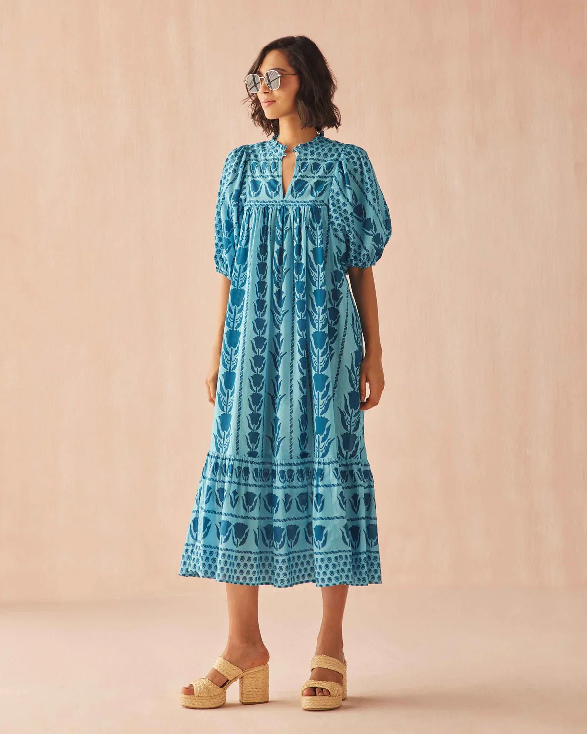 Wren Midi Dress - Pali Coast - Elle Maxine