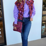 Yuna Embroidered Button Down Top - Elle Maxine