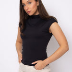 Yvette Short Sleeve Funnel Neck Top - Elle Maxine