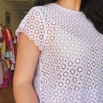 Zasha Eyelet Top - Lavender - Elle Maxine